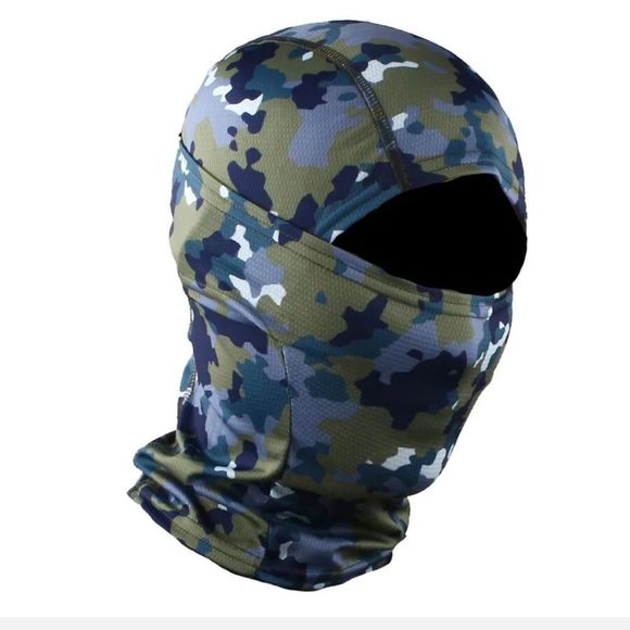Balaclava Camo Face Mask UV Protection Hood Outdoor Tactical Skiing Cycling Mask - Picture 1 of 3